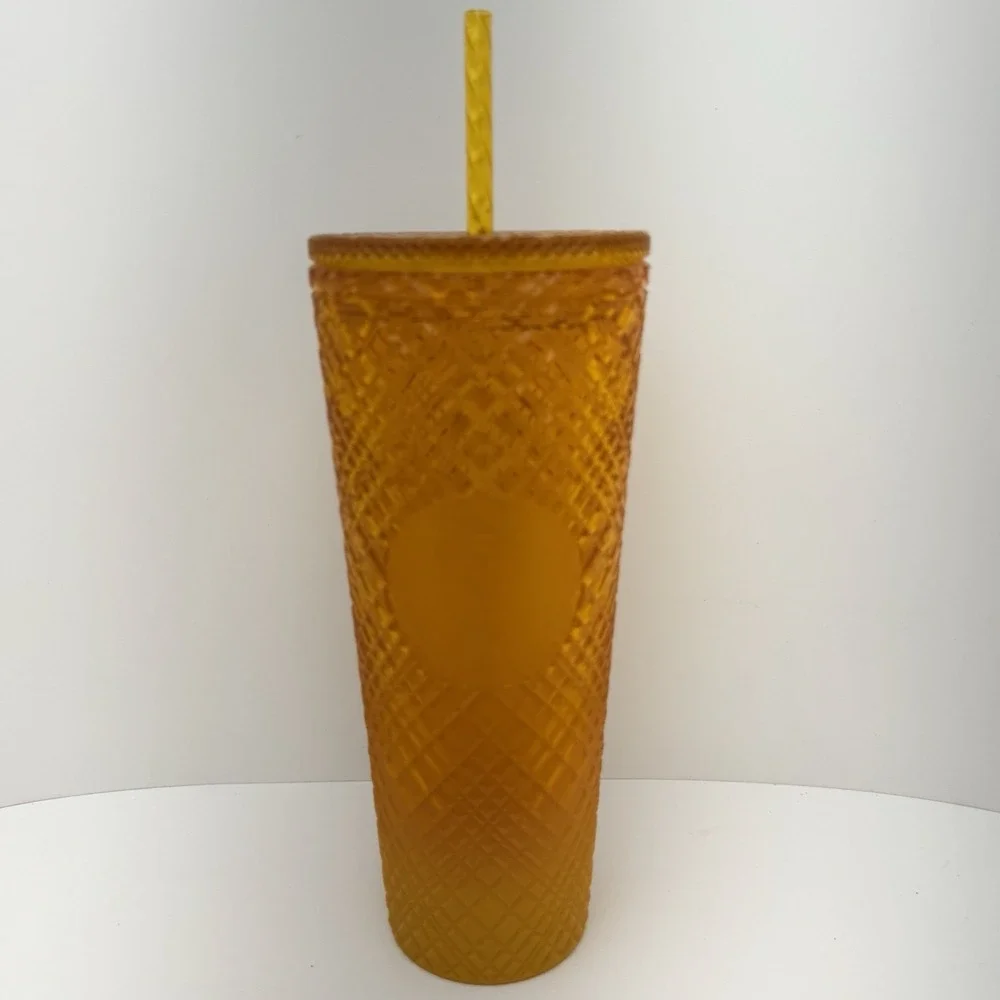 Starbucks Mango Venti Tumbler Orange Yellow Ombre Jeweled 24oz Summer 2022 New